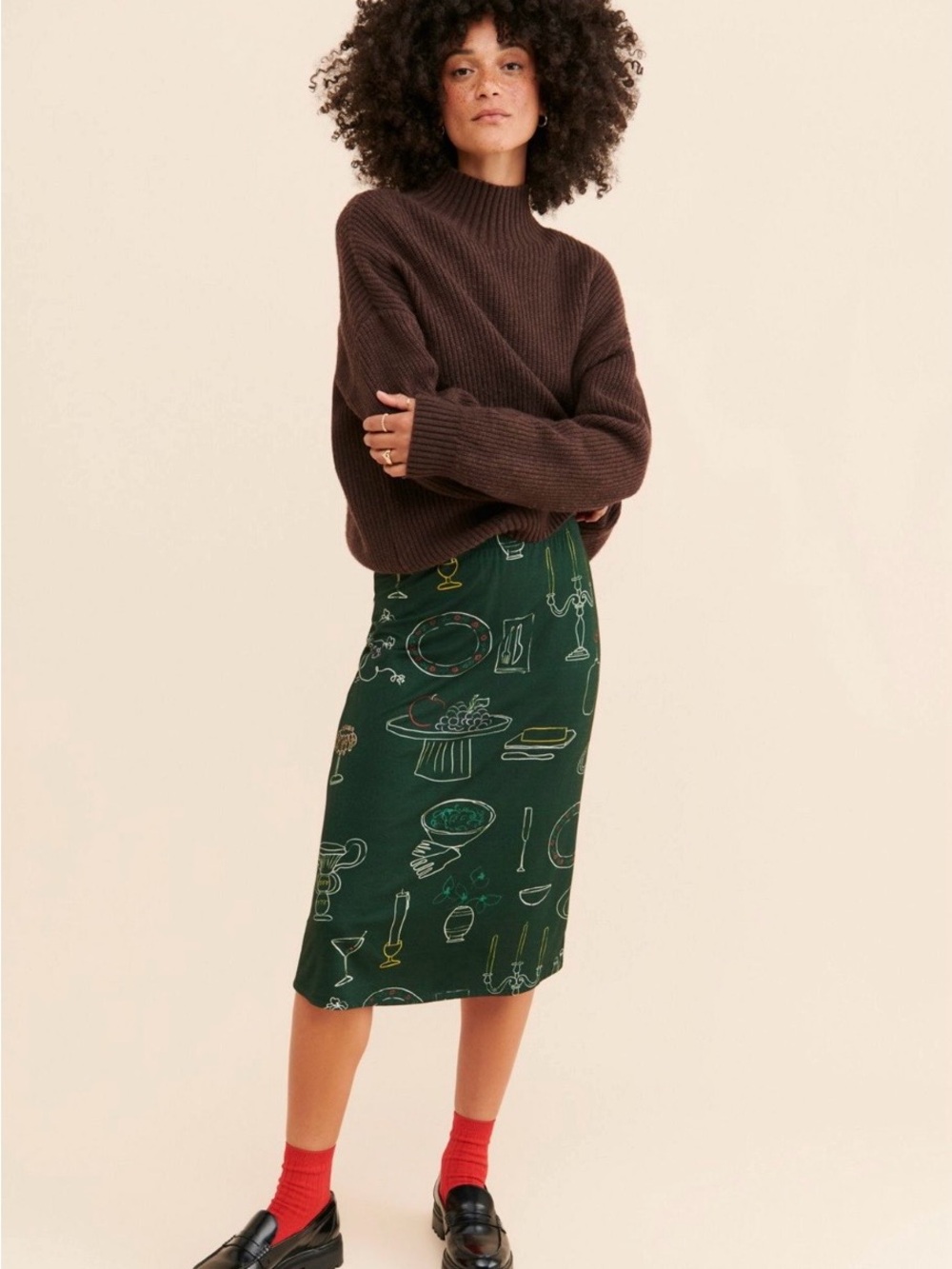 Lisa Says Gah Lauren Midi Skirt Size 3X